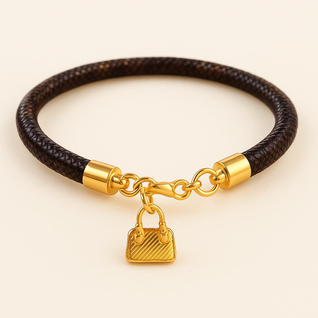 LULU Gold-Taschenarmband