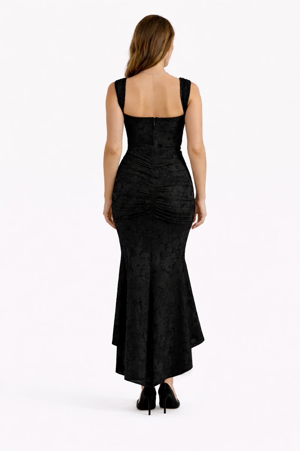 Noir | Fleurige Midi Jurk