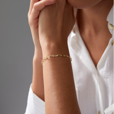 MAUI Gold Paperclip Armband