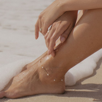 CALI Perlen Anklet | Gold