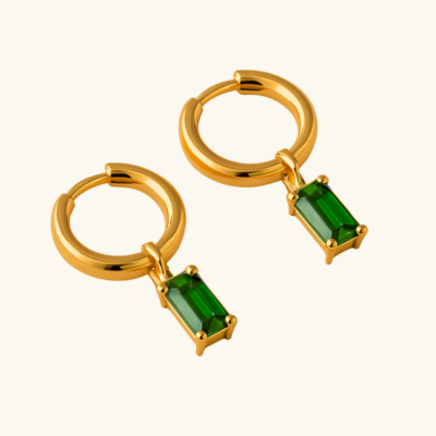 BELLA Gold Birthstone Hoops