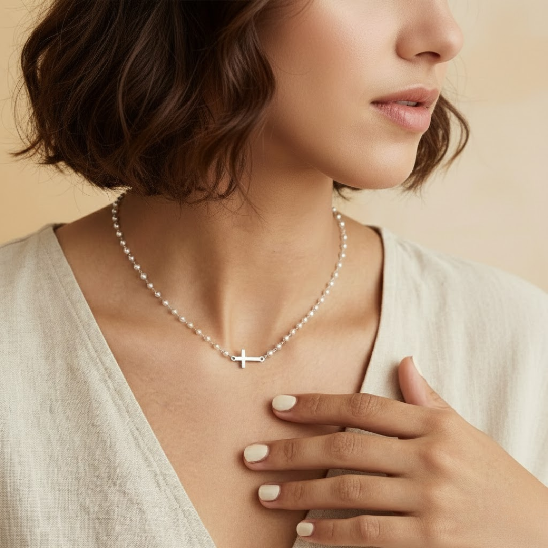 Gracia | Parelketting met Kruis
